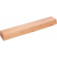 Berkfield Home Wall Shelf Light Brown 60x10x6 cm Treated Solid Wood Oak | Size: 60 x 10 x 6 cm