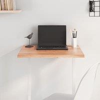 Berkfield Home Table Top Light Brown 60x50x2 cm Treated Solid Wood Oak | Size: 60 x 50 x 2 cm