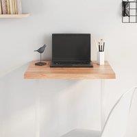 Berkfield Home Table Top Light Brown 60x40x(2-4) cm Treated Solid Wood Oak