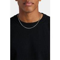 Cernucci Men's 3mm Franco Chain in Metallic Silver | Size: 18 inches