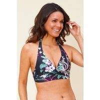 Beachcomber Women's Cross Over Bikini Top in Aubergine | Size: 20