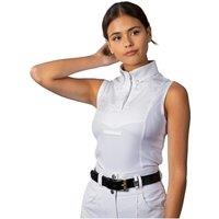 Aubrion Women's Tie Keeper Sleeveless Shirt in White | Size: XL