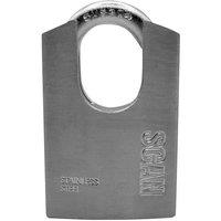 Scan Stainless Steel Shrouded Padlock 50mm in Silver
