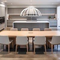 CGC Lighting Paraplu 2 White 90cm Hemisphere LED Ceiling Pendant