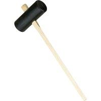 Pegdev 10lb Rubber Paving Maul with 1041mm Hickory Handle Ideal for Heavy Duty Construction in Light Oak
