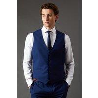 Burton Men's French Navy Essential Waistcoat in Dark Blue | Size: XL