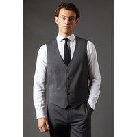 Burton Men's Mid Grey Essential Waistcoat | Size: Small