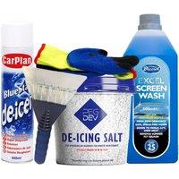 Pegdev Essential Emergency Winter Car Kit for Comprehensive Cold Weather Vehicle Protection in Blue