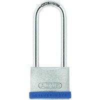 ABUS 40mm Silver Rock 5 Padlock Long Shackle 63mm Keyed Alike in White