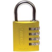 ABUS 145/40 40mm Aluminium Combination Padlock Yellow 49535
