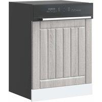 Berkfield Home Dishwasher Panel Lucca Grey Sonoma Engineered Wood