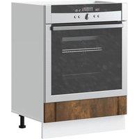 Oven Cabinet Lucca Smoked Oak Engineered Wood