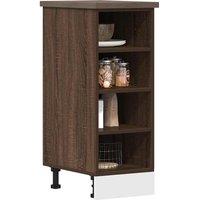 Bottom Cabinet Brown Oak 30x44,5x81,5 cm Engineered Wood