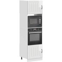 Berkfield Home Oven Cabinets 2 pcs Kalmar Gloss White Engineered Wood