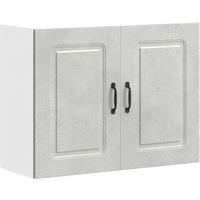 Berkfield Home Kitchen Wall Cabinet Kalmar Concrete Grey Engineered Wood