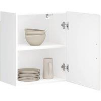 Berkfield Home Kitchen Wall Cabinet Porto High Gloss White Engineered Wood in Grey