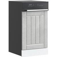 Berkfield Home Dishwasher Panel Lucca Concrete Grey Engineered Wood