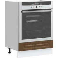 Berkfield Home Oven Cabinet Kalmar Brown Oak Engineered Wood