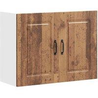 Berkfield Home Kitchen Wall Cabinet Kalmar Old Wood Engineered Wood in Brown