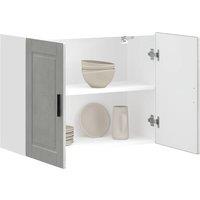 Berkfield Home Kitchen Wall Cabinet Porto Concrete Grey Engineered Wood