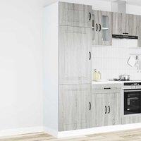 Berkfield Home Kitchen Cupboard Kalmar Grey Sonoma Engineered Wood