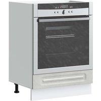 Berkfield Home Oven Cabinet Kalmar Concrete Grey Engineered Wood