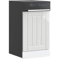 Berkfield Home Dishwasher Panel Lucca High Gloss White Engineered Wood