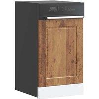 Berkfield Home Dishwasher Panel Porto Old Wood 45x1, 5x67 cm Engineered Wood in Brown