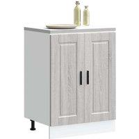 Berkfield Home Kitchen Base Cabinet Porto Grey Sonoma Engineered Wood