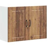 Berkfield Home Kitchen Wall Cabinet Lucca Old Wood Engineered Wood in Brown