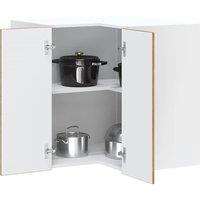 Berkfield Home Kitchen Wall Corner Cabinet "Porto" Old Wood Engineered Wood in Brown