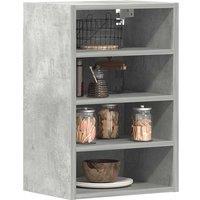 Hanging Cabinet Concrete Grey 40x29.5x60 cm Engineered Wood