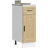 Berkfield Home Kitchen Base Cabinet Porto Sonoma Oak Engineered Wood in Brown