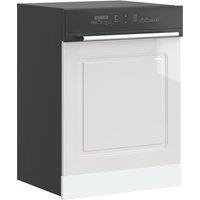 Dishwasher PanelKalmarHigh Gloss White60x1.5x67 cm Engineered Wood