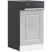 Berkfield Home Dishwasher PanelKalmarConcrete Grey45x1.5x67 cm Engineered Wood in Grey | Size: 45x1.5x67 cm