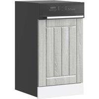 Dishwasher Panel Lucca Grey Sonoma Engineered Wood