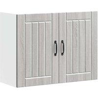 Berkfield Home Kitchen Wall Cabinet Lucca Grey Sonoma Engineered Wood
