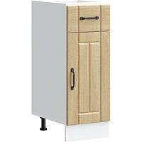 Berkfield Home Kitchen Base Cabinet Lucca Sonoma Oak Engineered Wood in Brown