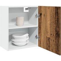 Berkfield Home Hanging Cabinets 2 pcs Old Wood 50x31x60 cm Engineered Wood in Brown | Size: 50 x 31 x 60 cm
