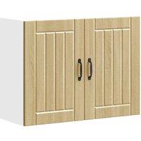 Berkfield Home Kitchen Wall Cabinet Lucca Sonoma Oak Engineered Wood in Brown