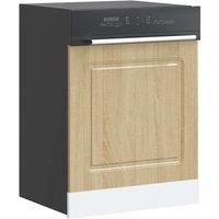 Berkfield Home Dishwasher PanelKalmarSonoma Oak 60x1.5x67 cm Engineered Wood in Brown