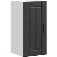 Kitchen Wall Cabinet Lucca Black Engineered Wood