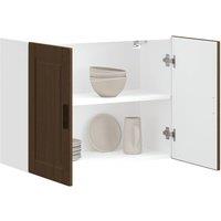 Berkfield Home Kitchen Wall Cabinet Porto Brown Oak Engineered Wood
