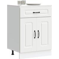 Kitchen Base Cabinet Kalmar White Engineered Wood