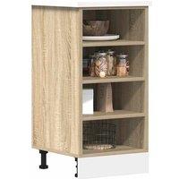 Berkfield Home Bottom Cabinet Sonoma Oak 40x44.5x81.5 cm Engineered Wood in Brown