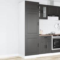 Berkfield Home Kitchen Cupboard Kalmar Black Engineered Wood