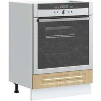 Berkfield Home Oven Cabinet Kalmar Sonoma Oak Engineered Wood in Brown