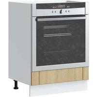 Berkfield Home Oven Cabinet Lucca Sonoma Oak Engineered Wood in Brown