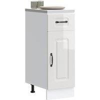 Berkfield Home Kitchen Base Cabinet Kalmar High Gloss White Engineered Wood
