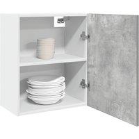 Berkfield Home Hanging Cabinet Concrete Grey 50x31x60 cm Engineered Wood | Size: 50 x 31 x 60 cm